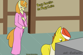 [Caluriri] Sexy Acción de Papi Cake (My Little Pony: Friendship is Magic) [Spanish] [Red Fox Makkan] cover