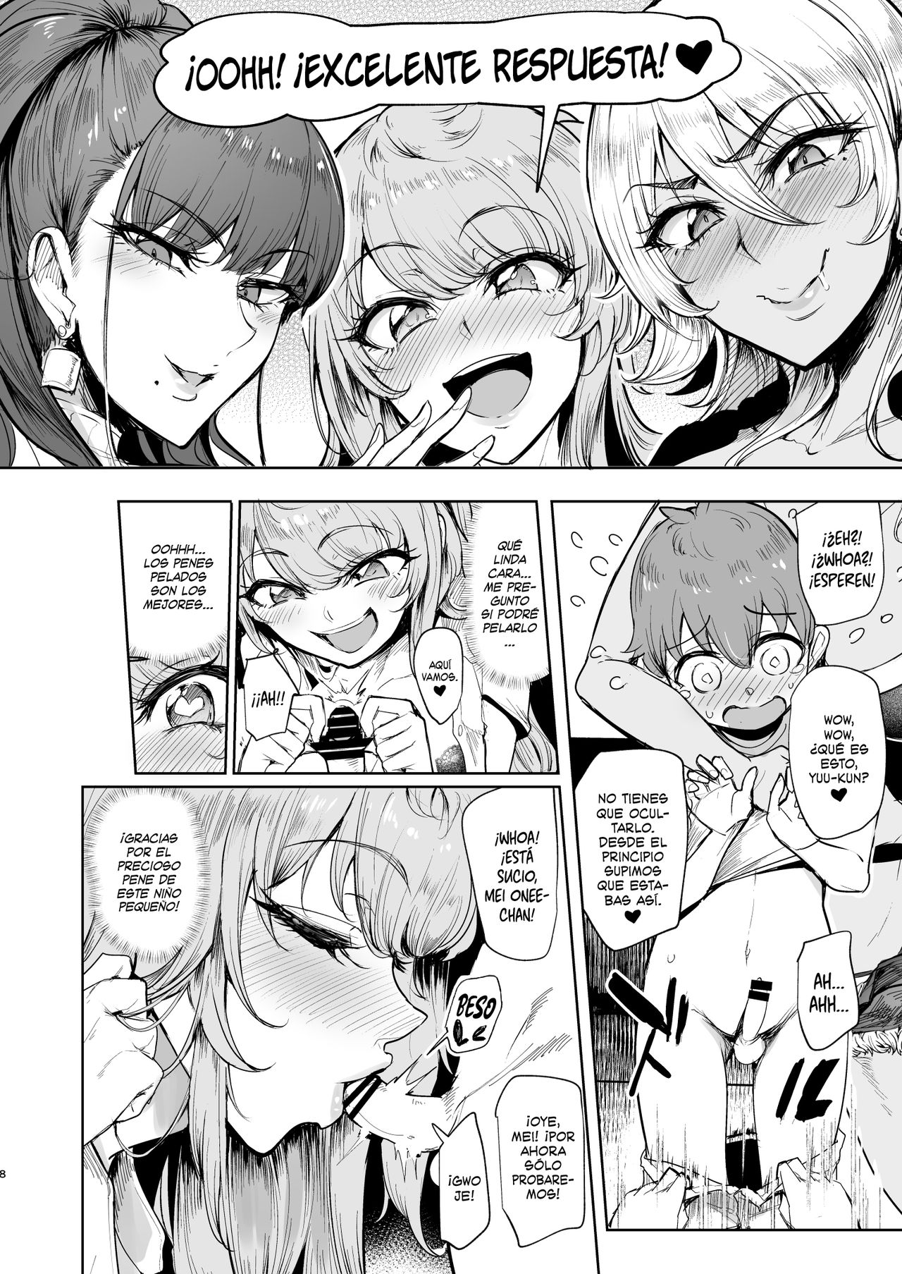 Otomari Shita no wa H na Gal Onee-chan-tachi no Ouchi deshita | El lugar donde me quedé le pertenecía a unas onee-chans gyarus pervertidas page 7 full