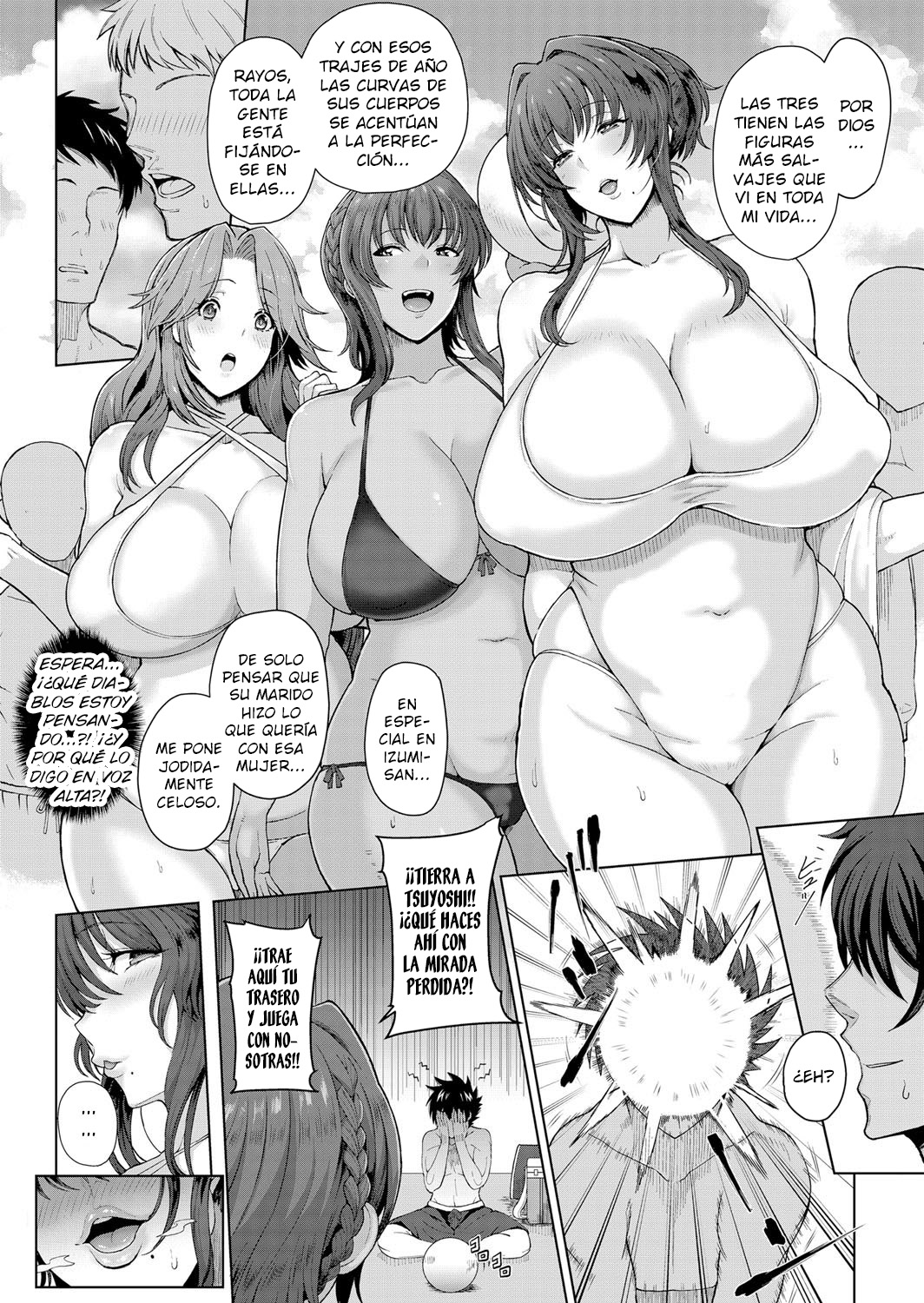 Toshiue Zukushi Jukushita Sanshimai  | Las tres hermanas mayores y maduras de al lado page 4 full