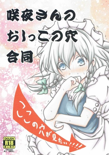 (Kouroumu 12) [Akai Hitomi to Aoi Tsuki (Various)] Sakuya-san no Oshikko no Ana Goudou ~Koko no Ana ga Mitai!~ (Touhou Project) cover