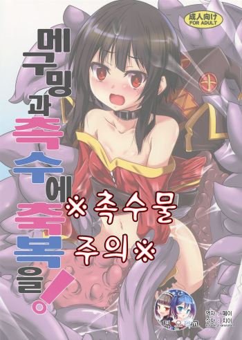 (COMIC1☆10) [Yoru no Benkyoukai (Fumihiro)] Megumin to Shokushu ni Syukufuku o! | 메구밍과 촉수에 축복을! (Kono Subarashii Sekai ni Syukufuku o!) [Korean] [팀 오작교] cover