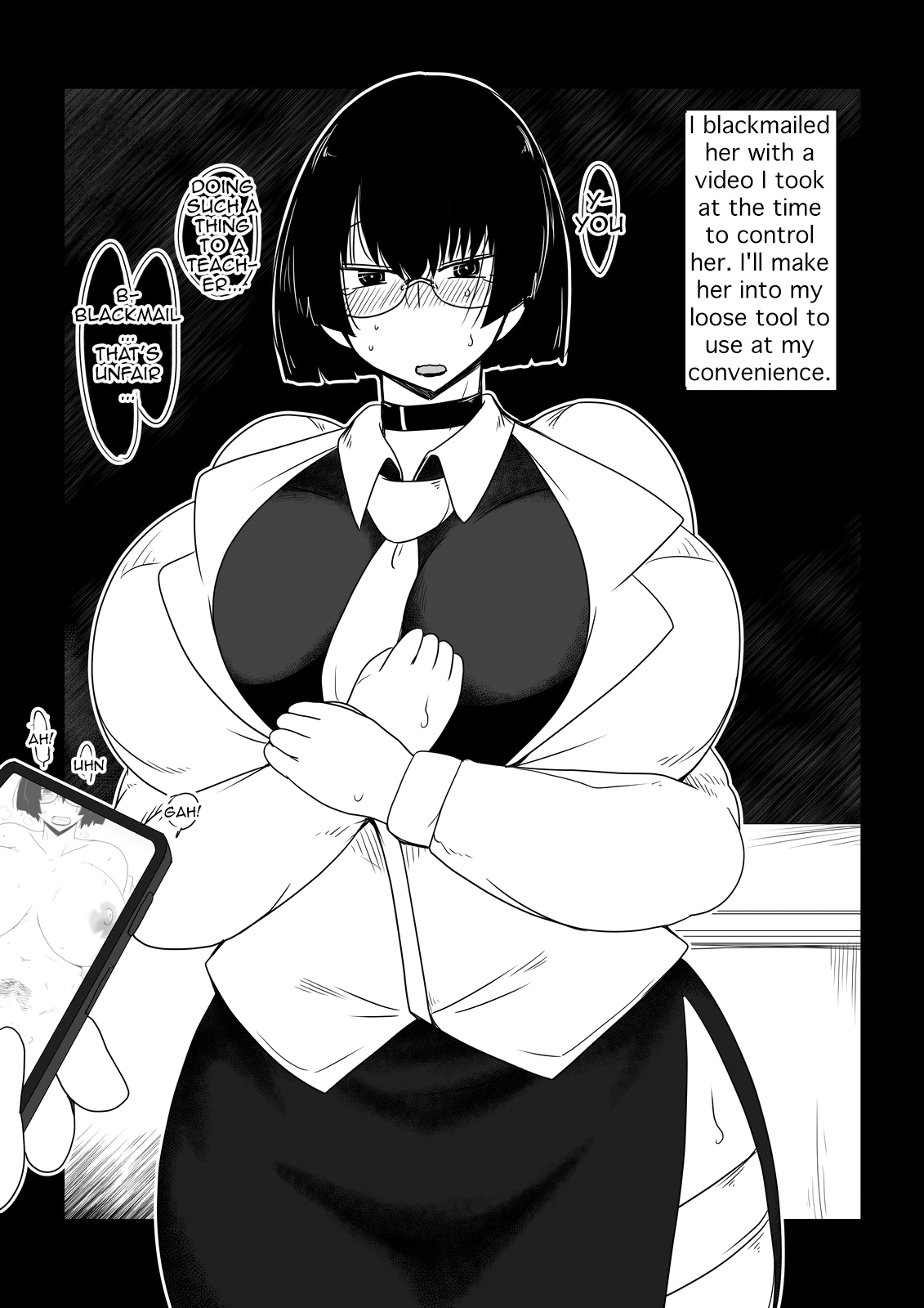 Boku no Iinari Babaa Kyoushi. | Blackmailing My Mature Teacher. page 4 full