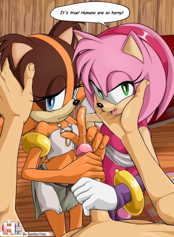 [RankerHen] Amy Rose & Sticks Footjob cover