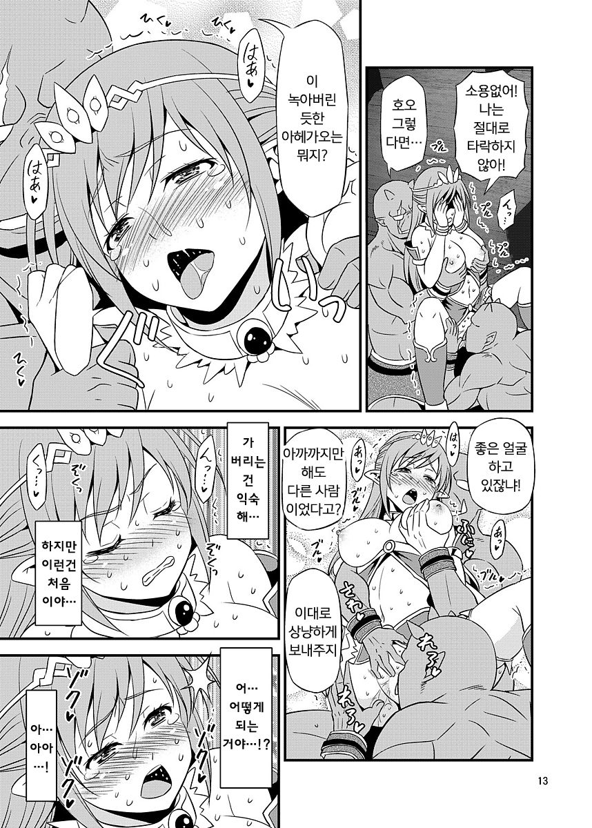 Zettai ni Ochinai Himekishi Elf VS Donna Onna demo Otosu Orc Gundan page 12 full
