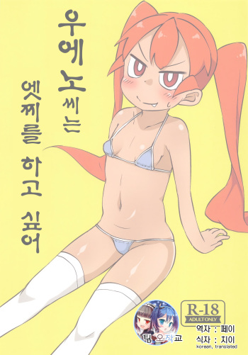 (SC2019 Spring) [Nurumayu (Kazuya)] Ueno-san wa Ecchi ga Shitai | 우에노씨는 엣찌를 하고 싶어 (Ueno-san wa Bukiyou) [Korean] [팀 오작교] cover