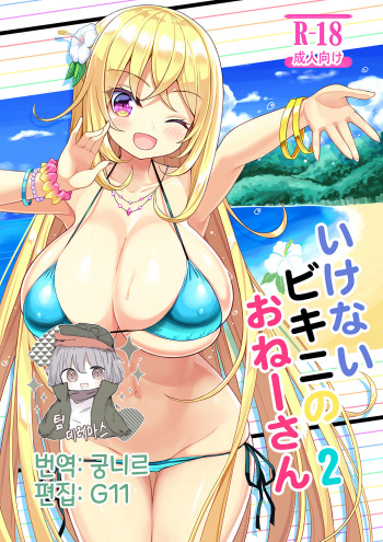 (C95) [Othello Ice (shuz)] Ikenai Bikini no Onee-san 2 | 파렴치한 비키니의 누나 2 [Korean] [팀☆데레마스] cover