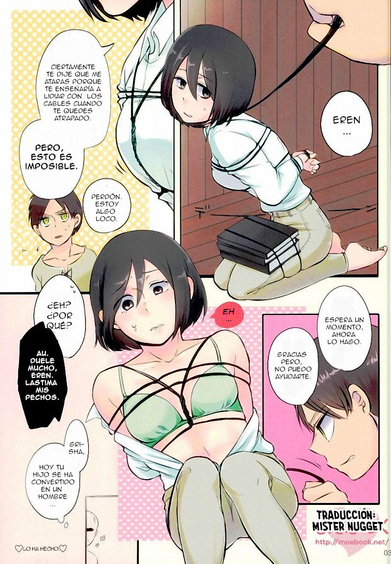 Eren ga Mikasa ni Sukihoudai | Eren quiere a Mikasa page 3 full
