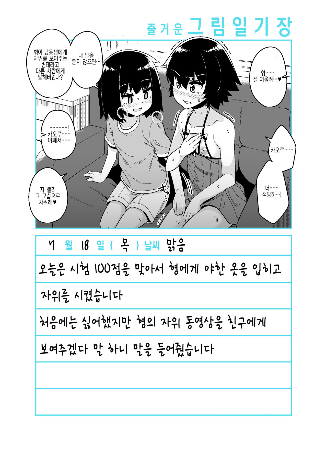 Onii-chan Choukyou Nikki | 형 조교일기 page 9 full