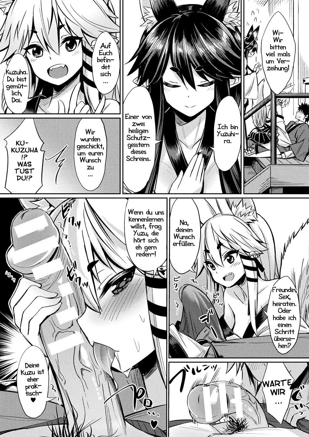 Kamisama Kara no Okurimono ~Kitsunekko Shimai to Kozukuri Ecchi~ | Der Dank der Kitsune page 5 full