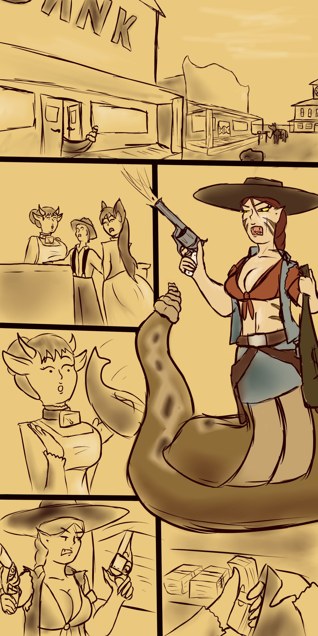 A Tale from the Monstergirl West page 1 full