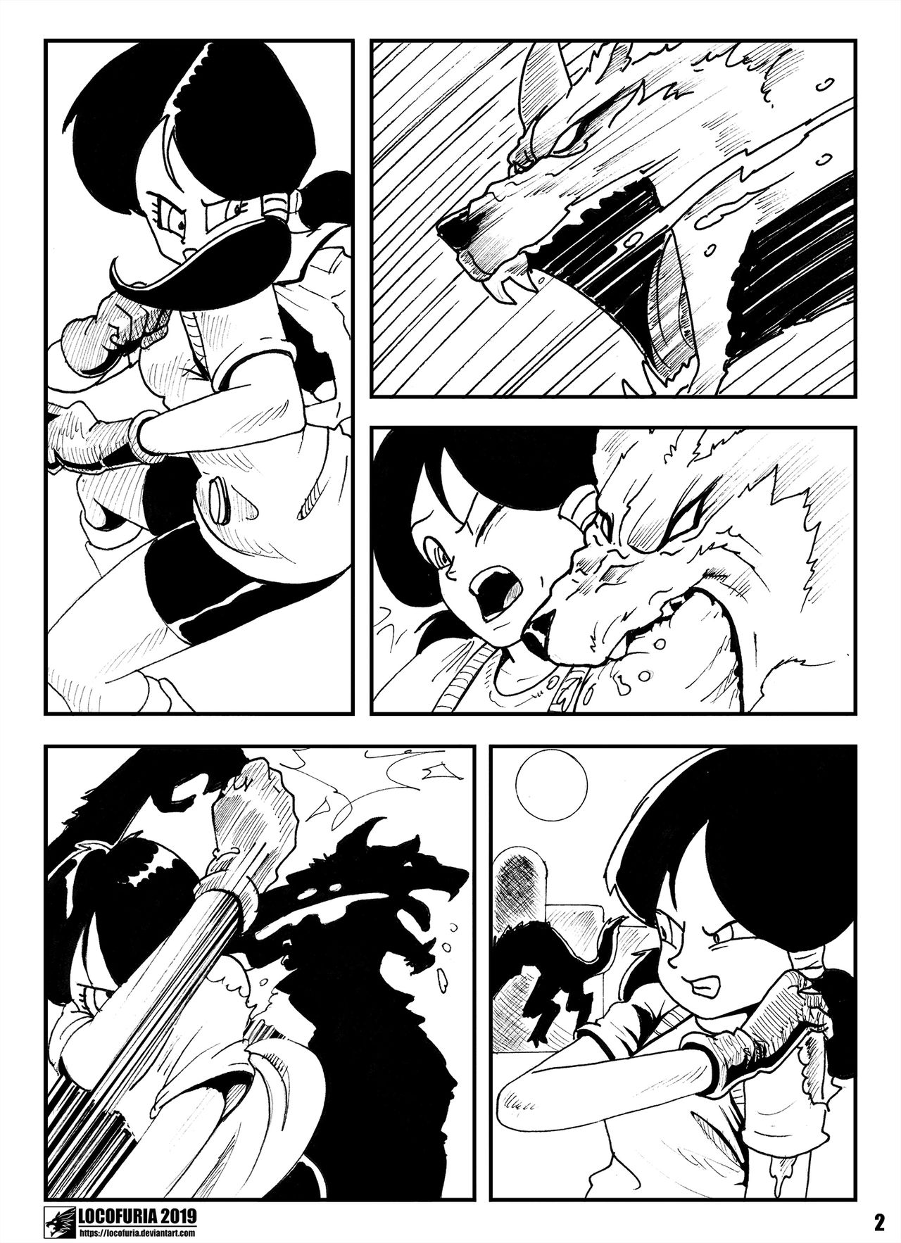 Videl vs. the Werewolf page 3 full