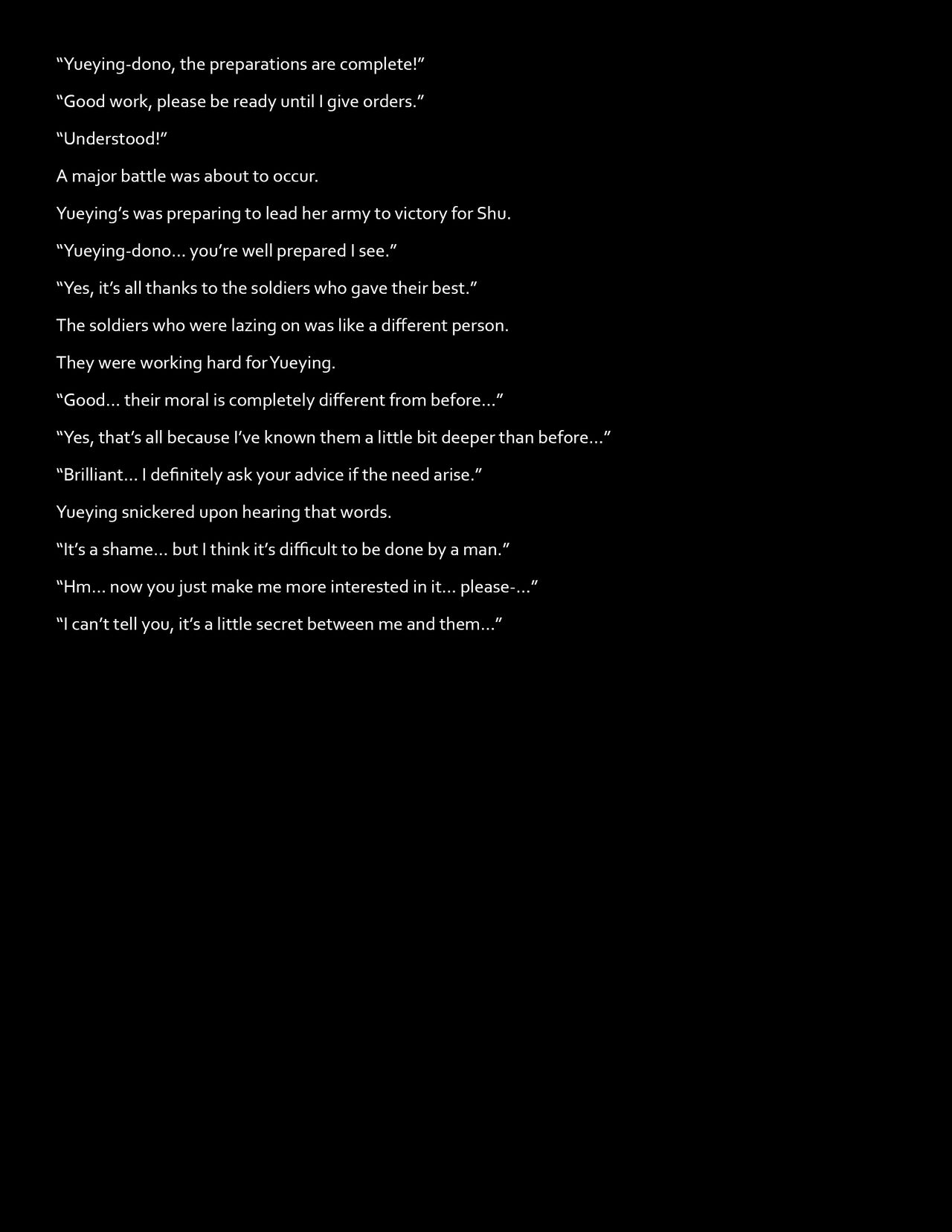 Chou Ryoujoku Musou  Huang Yueying page 7 full