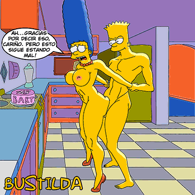 Bart & Marge Simpson Celebrando su 18avo Cumpleaños page 2 full