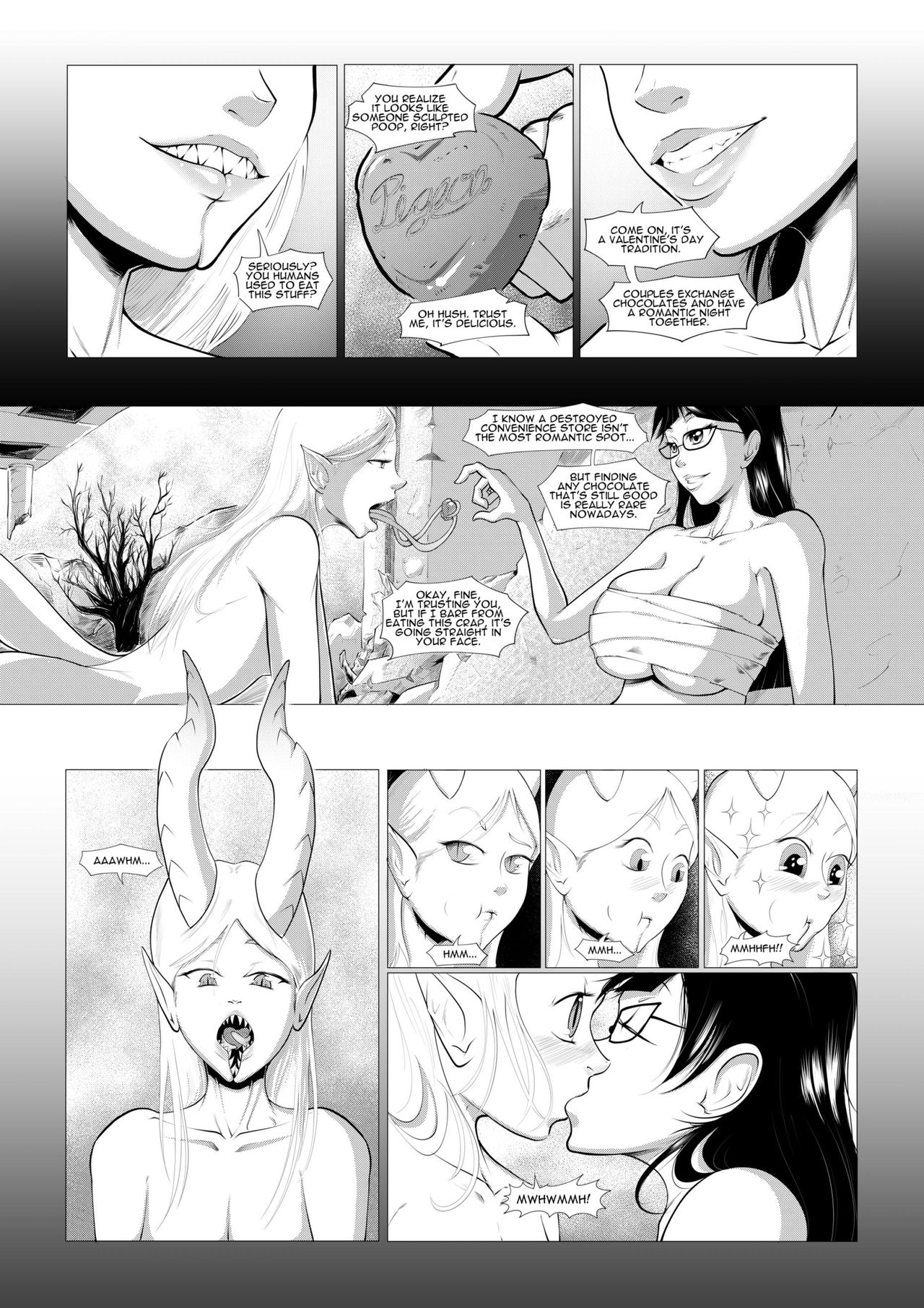 Futanari, Love & Chocolate page 11 full