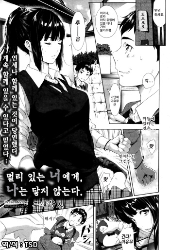 [Futamine Kobito] Tooi Kimi ni, Boku wa Todokanai | 멀리 있는 너에게, 나는 닿지 않는다. (COMIC AOHA 2019 Fuyu) [Korean] [TSD] cover