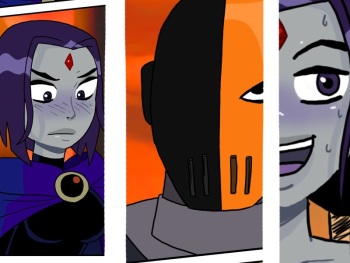 [Eyxxx] Raven and Slade (Teen Titans) cover