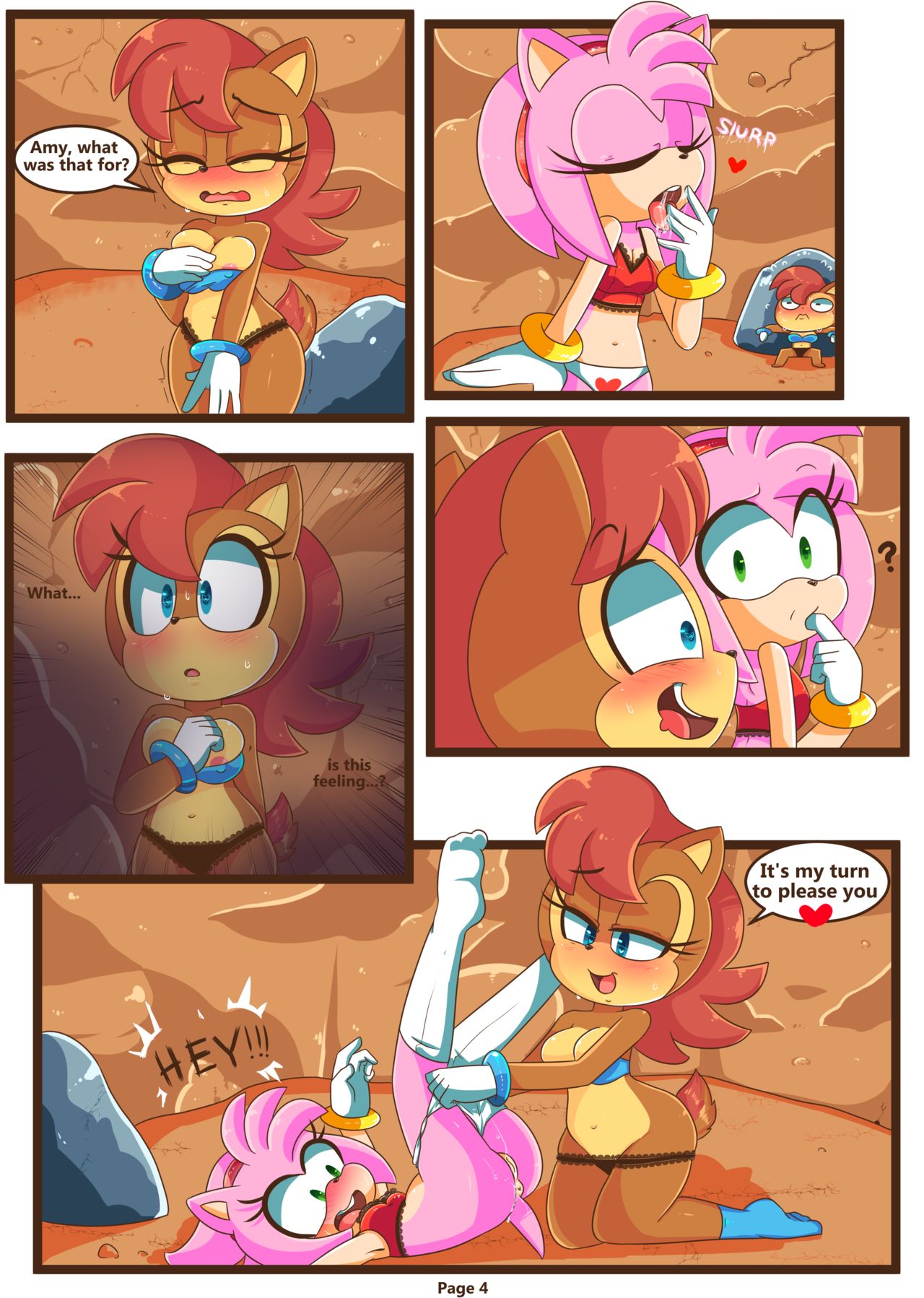 Sally & Amy in The Forbidden Fruit page 5 full