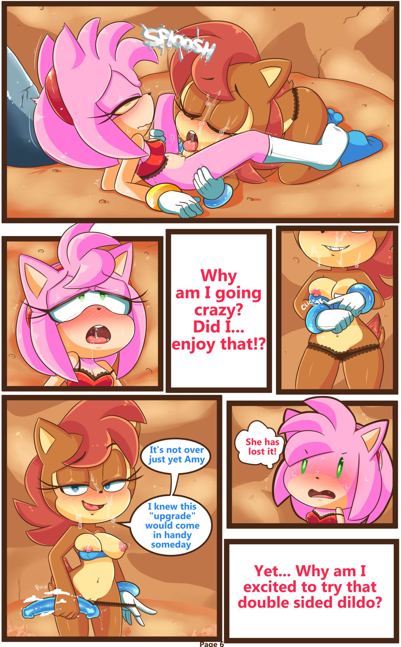 Sally & Amy in The Forbidden Fruit page 7 full