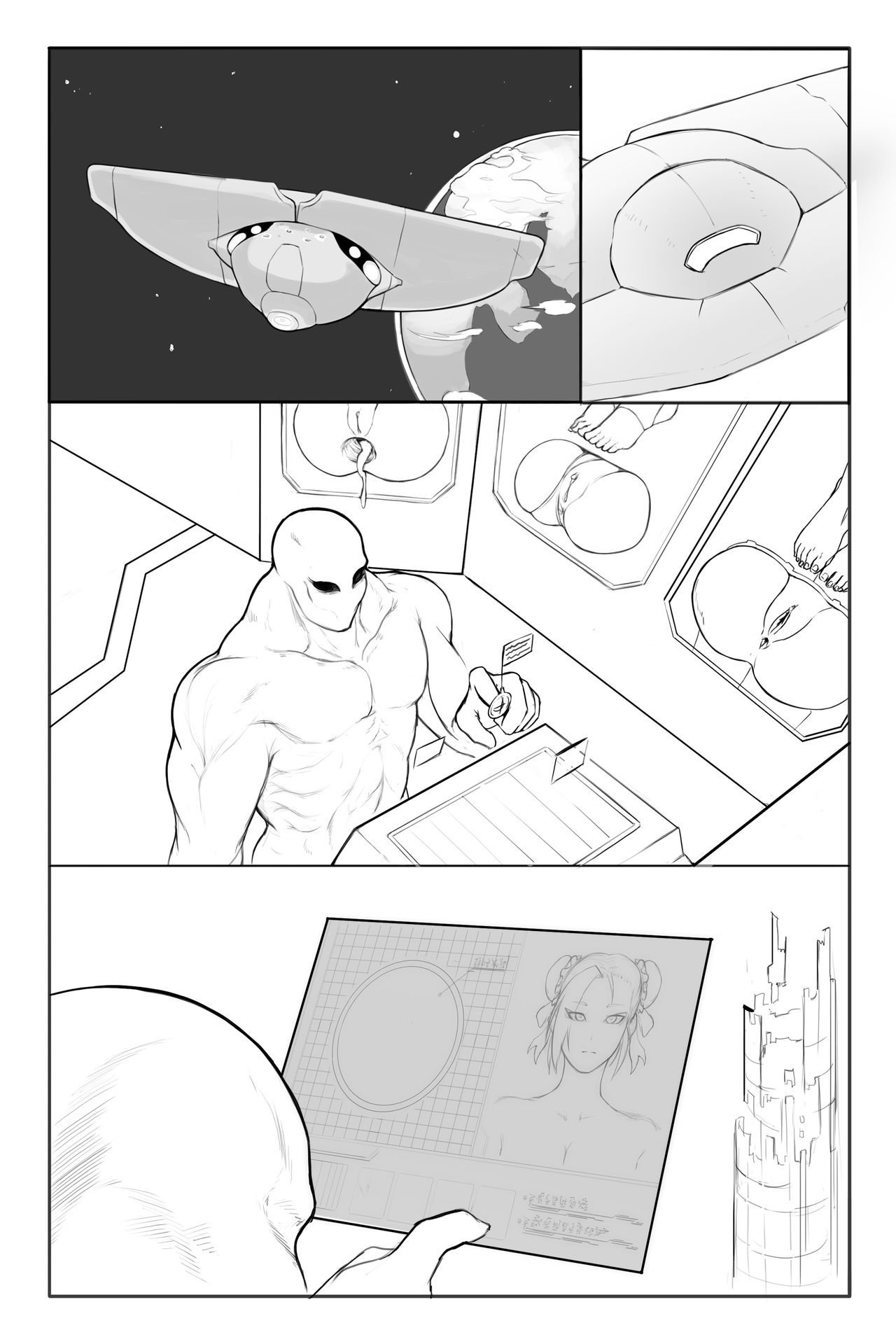 Chun Lee Alien Murder - Page 1 - Comic Porn XXX