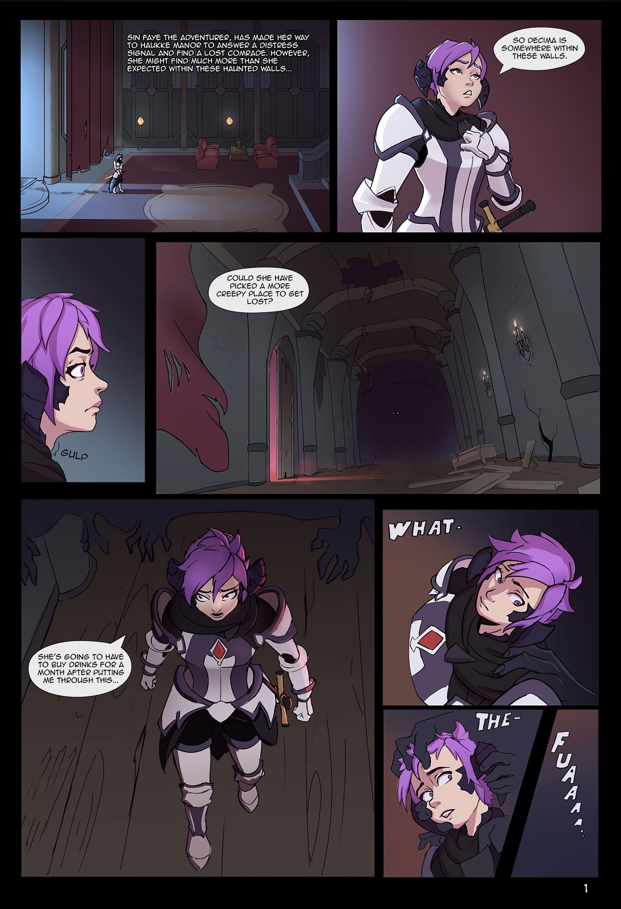 Spooky Manor page 1 full