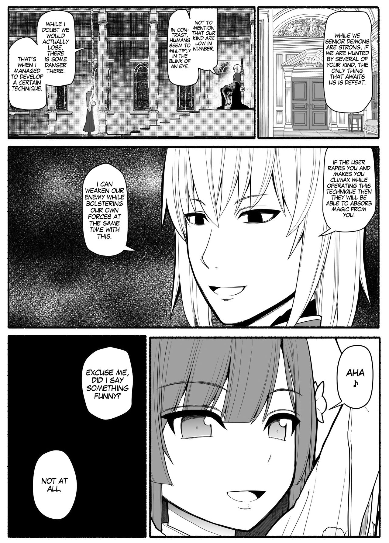 Shikyuu Majo VS Joukyuu Majin | Uterus-Magician VS Senior Demon page 8 full