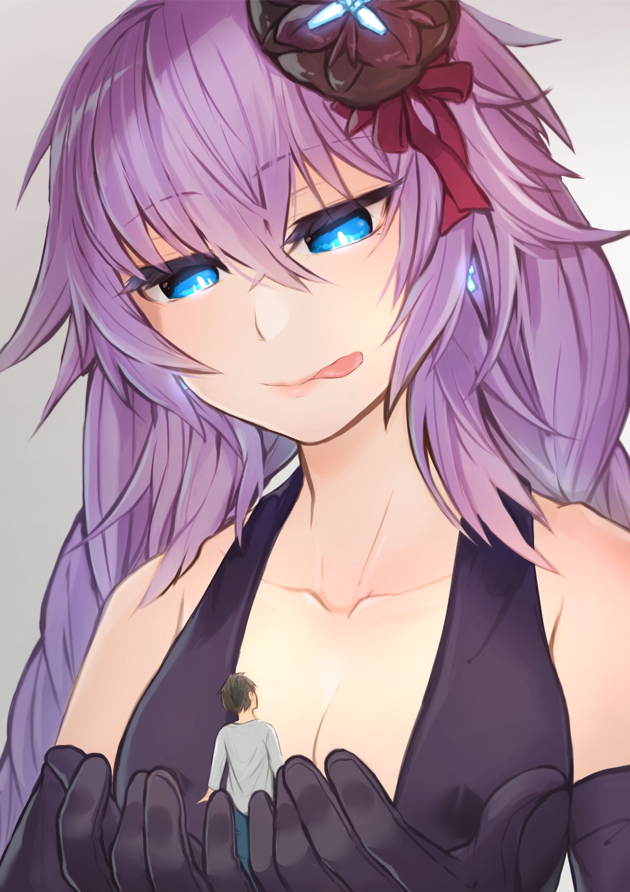 Purple Heart-sama ni Taberareru. page 11 full