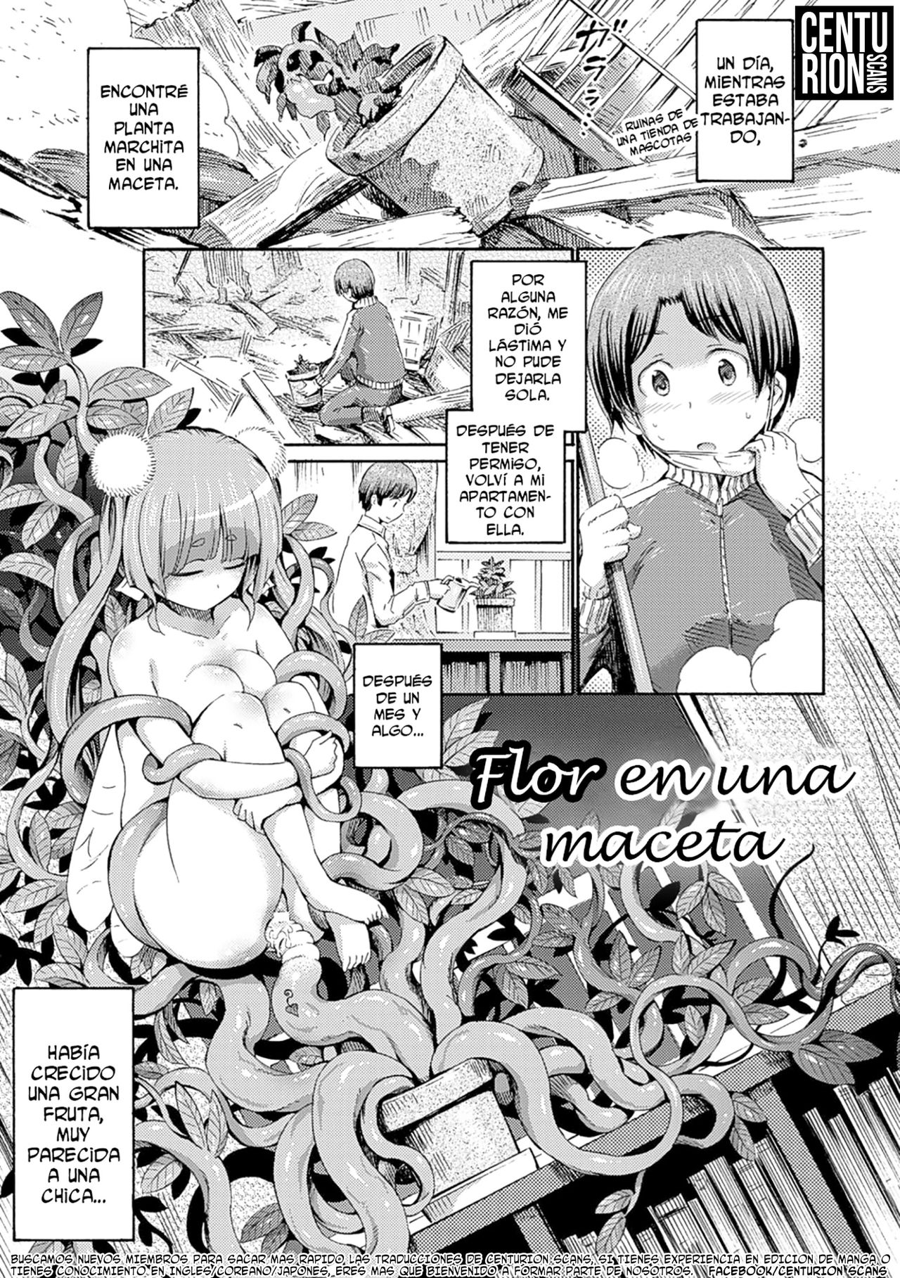 Hachi no Ue no Flower | Flor en una maceta - Page 1 - Comic Porn XXX