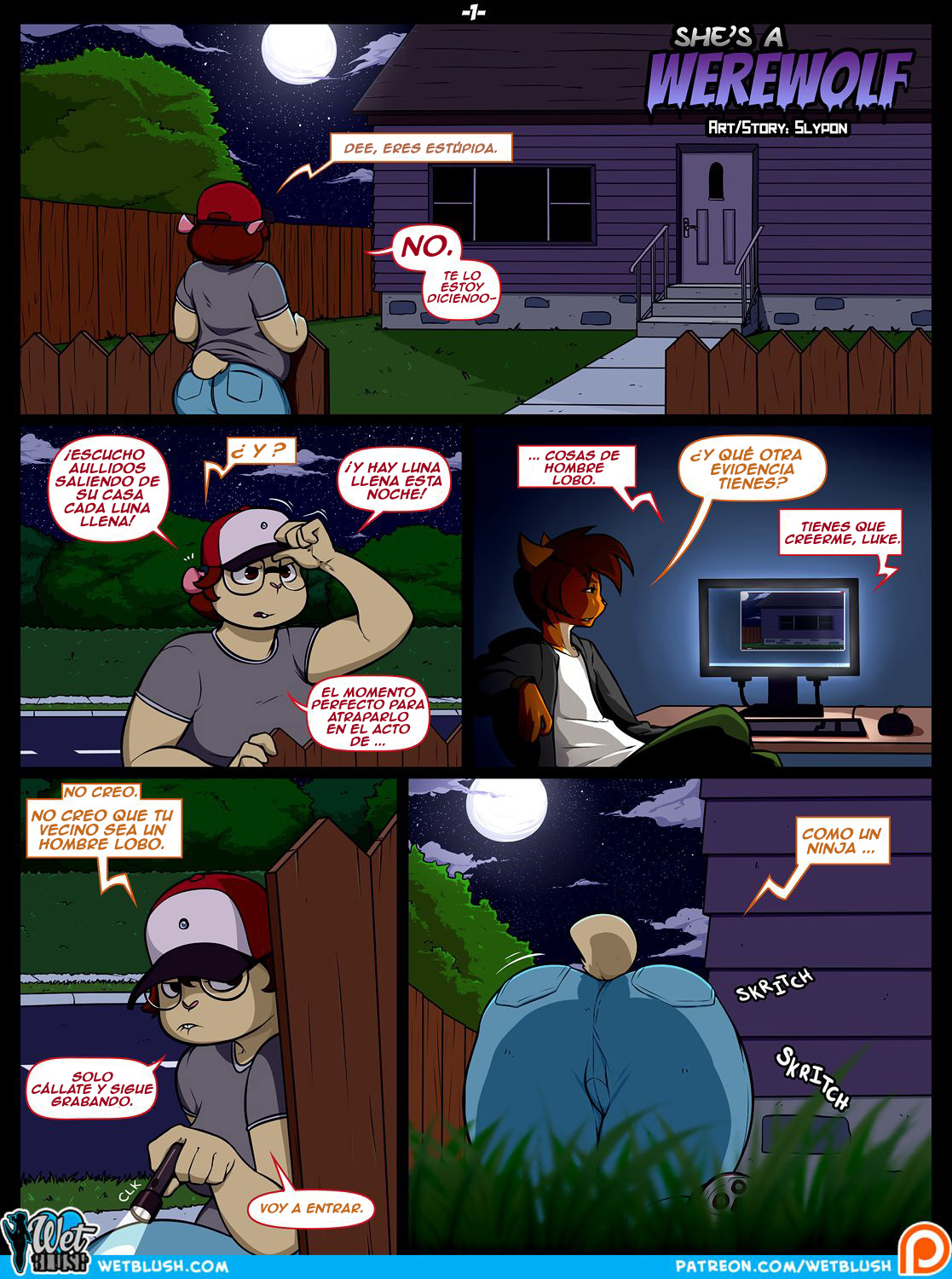 She's a Werewolf! page 1 full