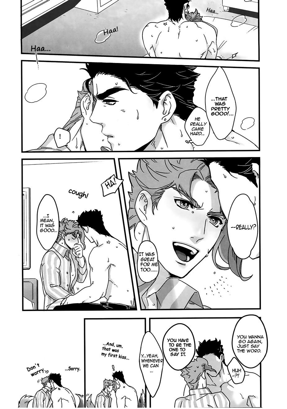 Doushitsuji, Yaya Issen o Koete Shimatta Senyu to Koibito Doushi ni naru Houhou | How We Kind of Crossed a Line When We Shared a Room and Turned from Comrades to Lovers page 9 full