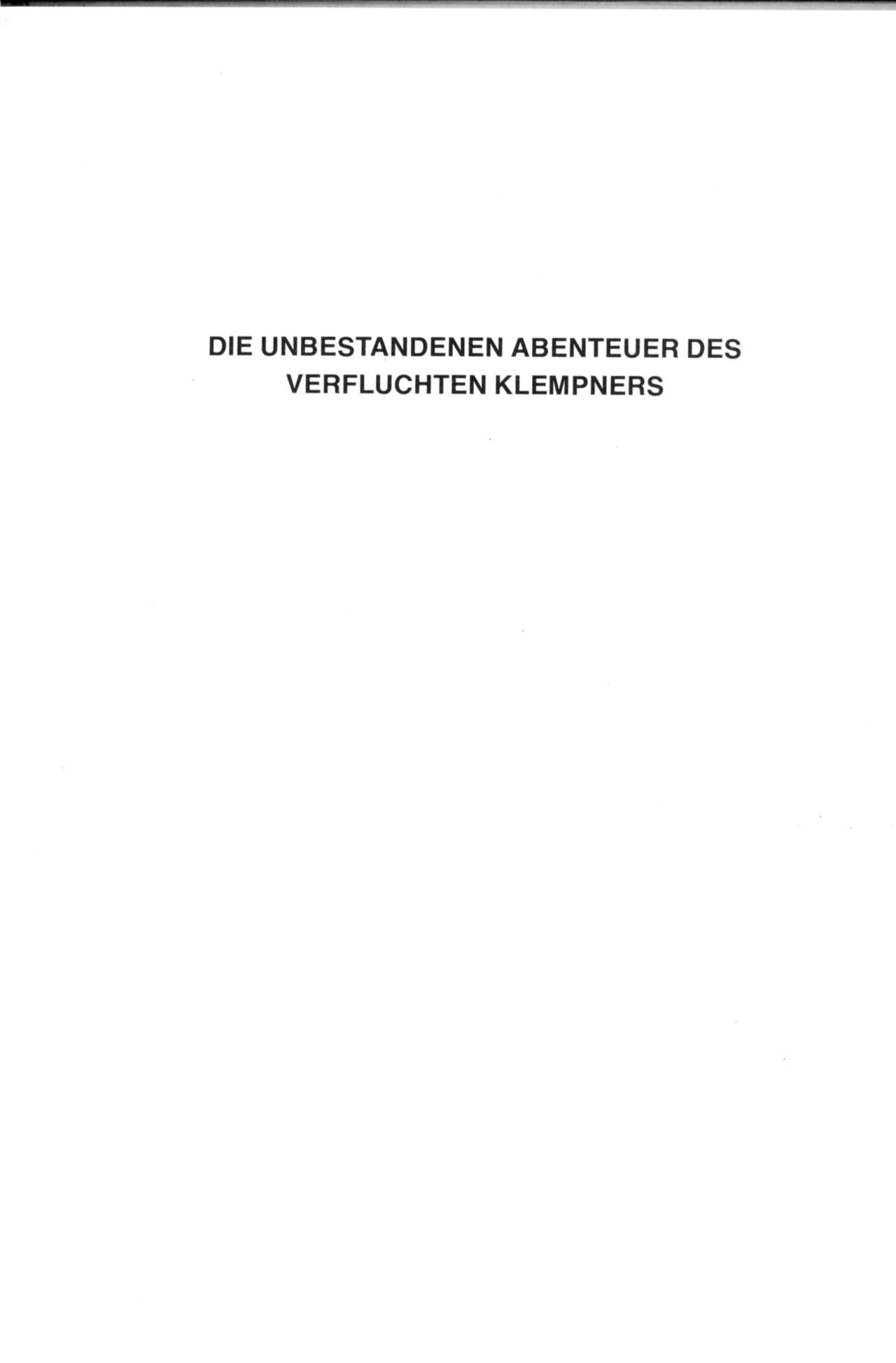 Die unbestandenen Abenteuer des verfluchten Klempners page 2 full