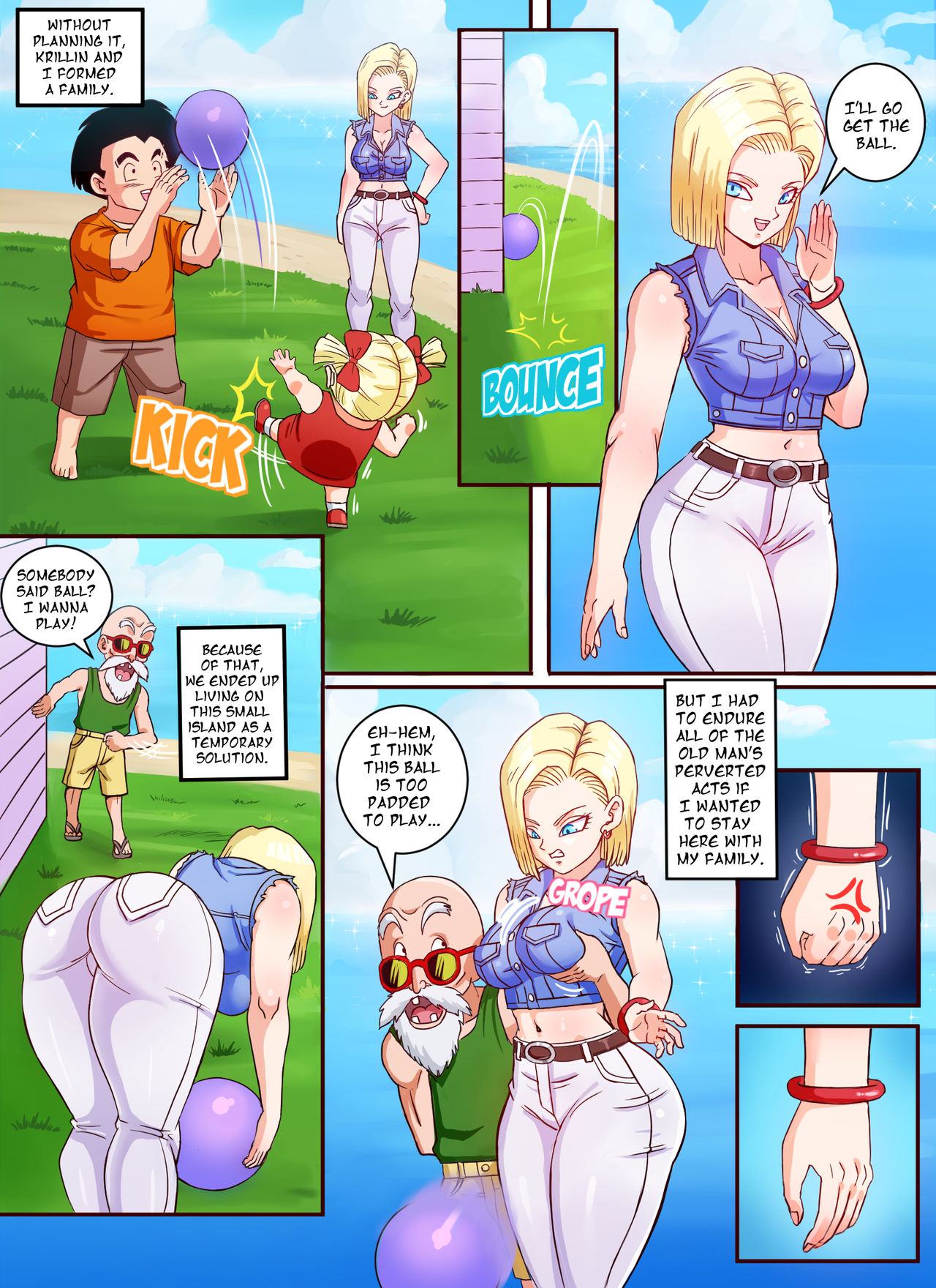 Android 18 & Master Roshi page 2 full