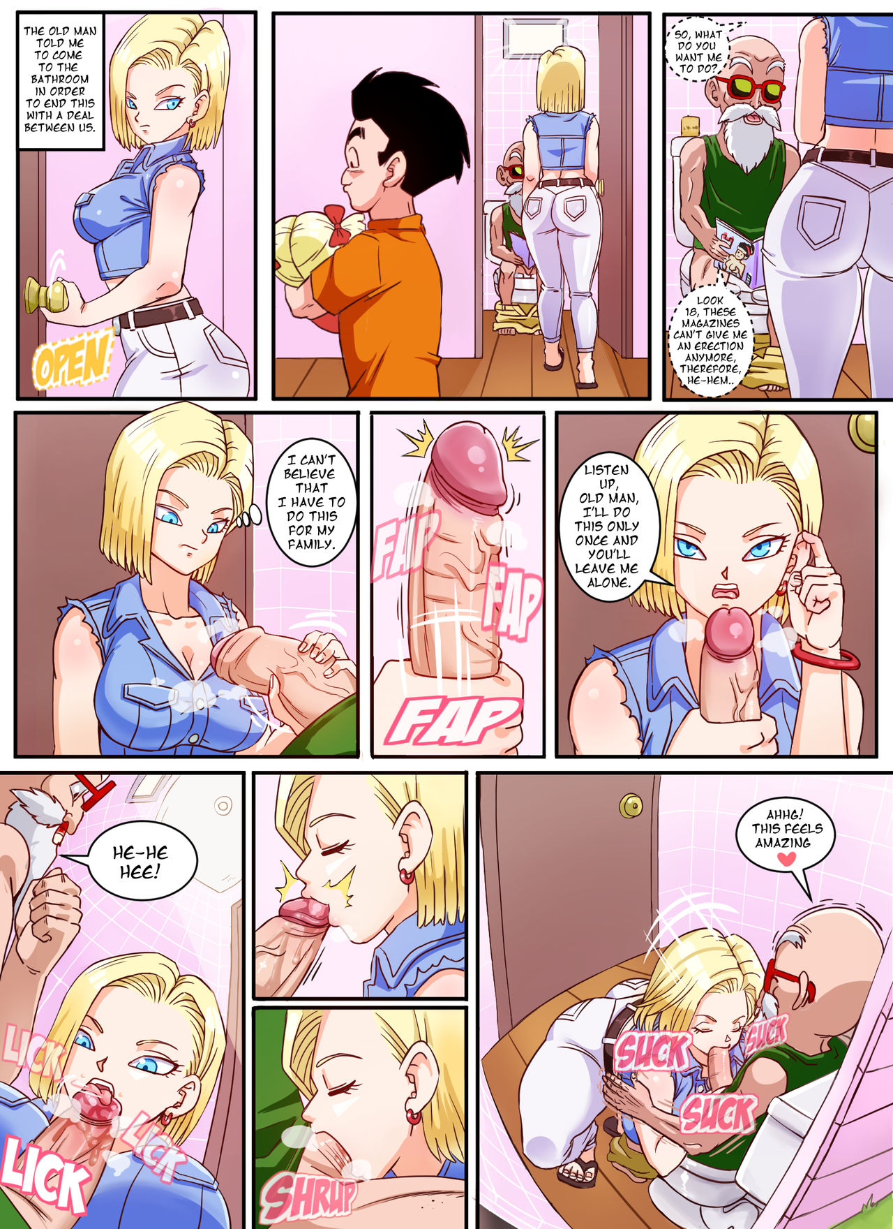 Android 18 & Master Roshi page 3 full