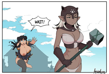 [Lewdua] The strength potion – Lola and Pamela cover