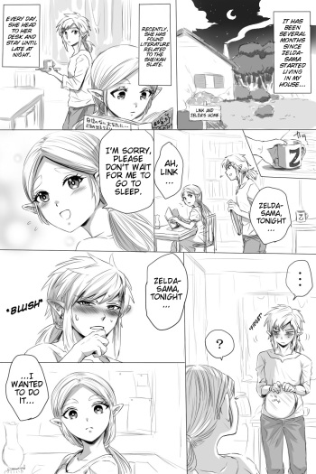 [Wasabi] BreaWi no LinZel ga Hitasura Ichaicha Shite Sukebe na Koto Suru Manga | A BoTW manga where Link and Zelda earnestly flirt and do lewd things (The Legend of Zelda) [English] cover