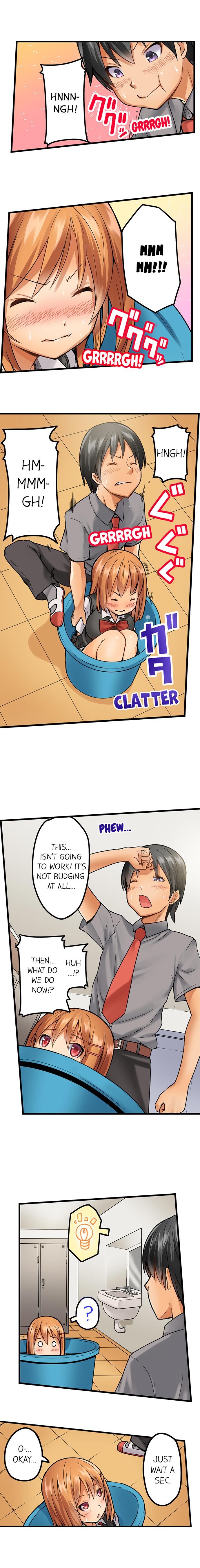 Oshiri Marudashi Soku Ecchi Ugokenai no ni, Ima? Kono Mama!? | Trapped Sex in a Bucket page 8 full