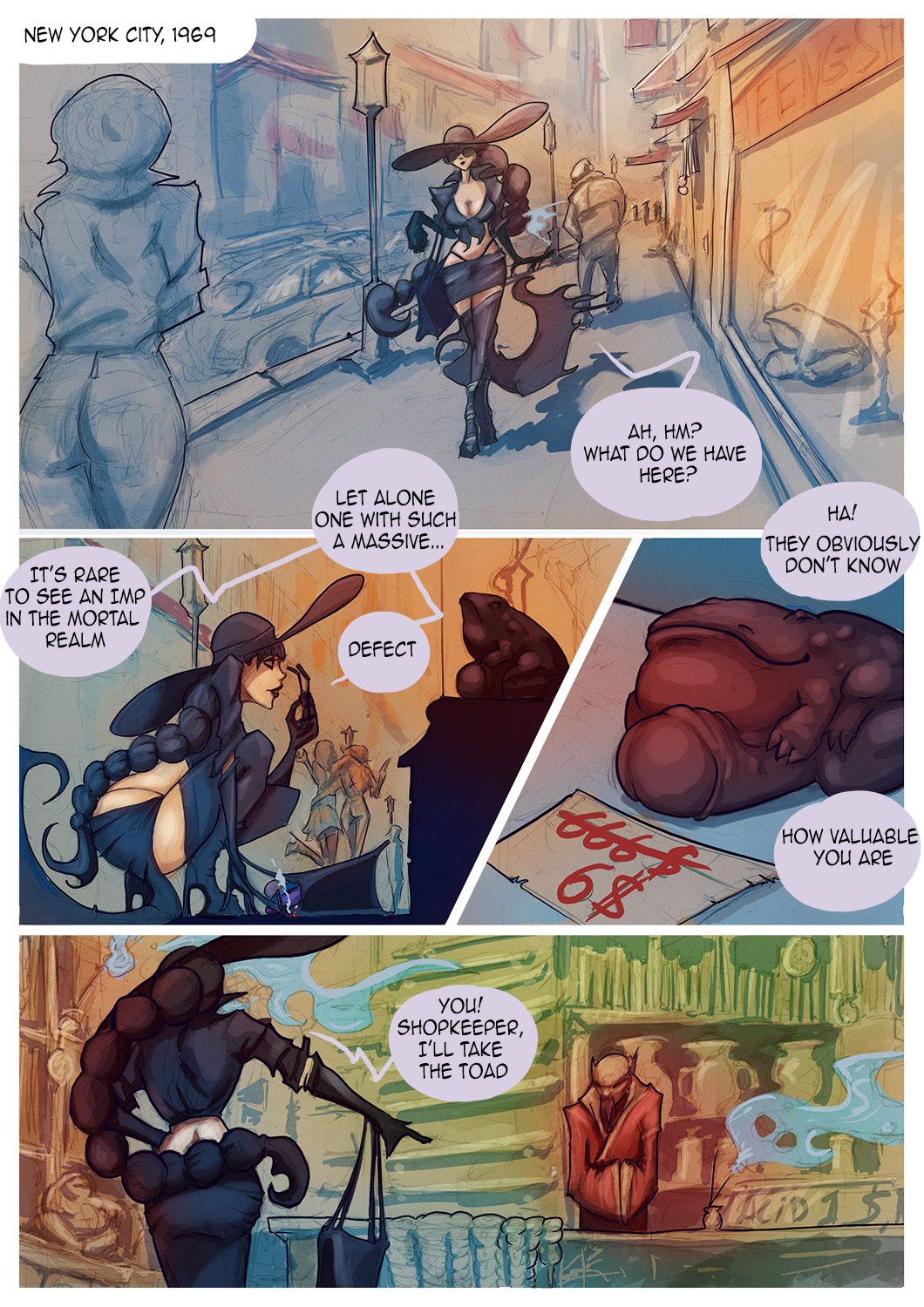 Witch and Toad page 1 full