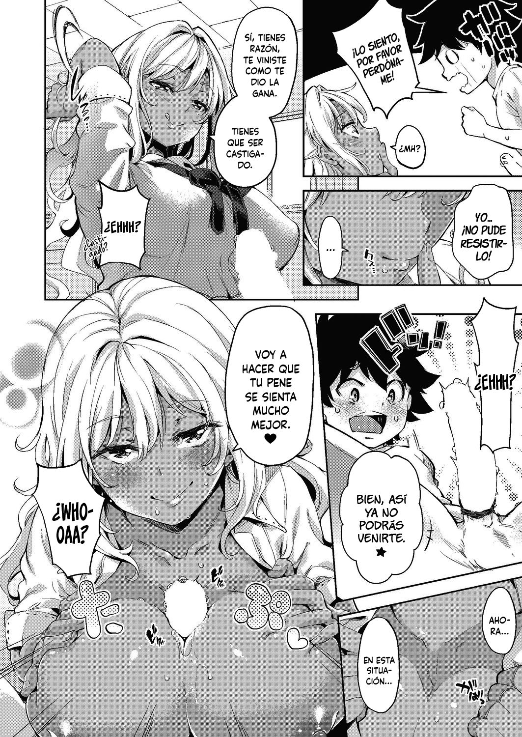 Doutei Ochinchin ni Katenakatta Kuro Gal | La Gal que no pudo vencer a un pene virgen page 12 full