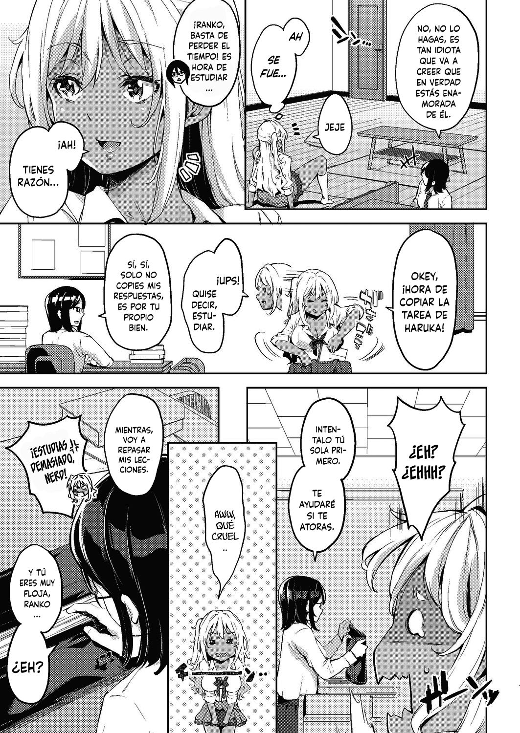 Doutei Ochinchin ni Katenakatta Kuro Gal | La Gal que no pudo vencer a un pene virgen page 3 full