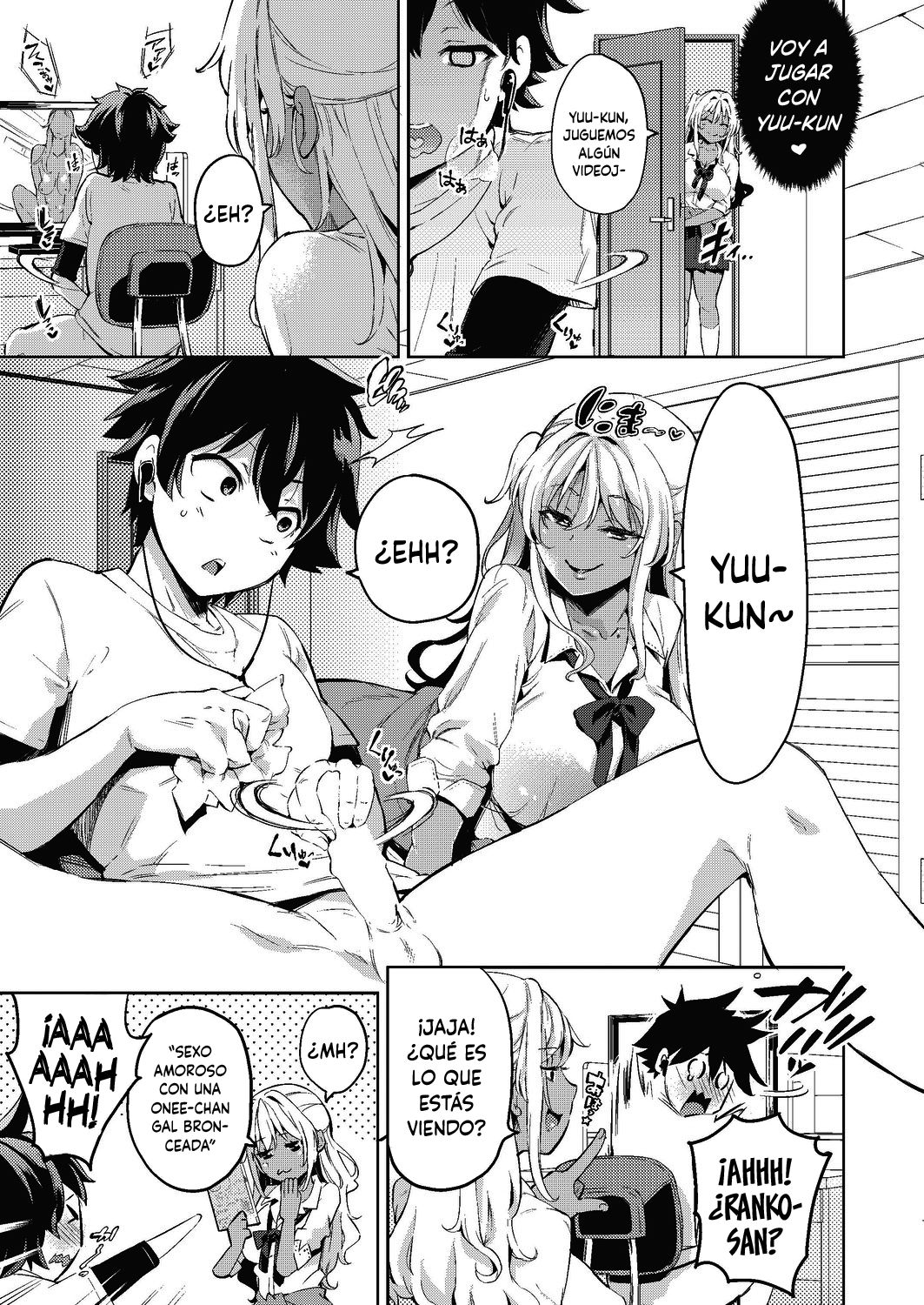 Doutei Ochinchin ni Katenakatta Kuro Gal | La Gal que no pudo vencer a un pene virgen page 5 full