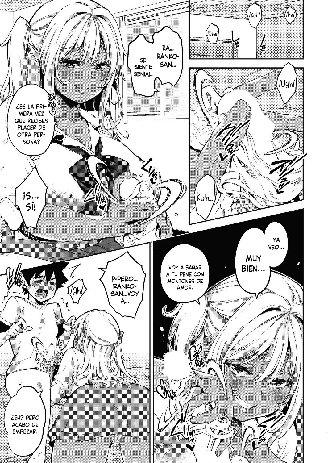 Doutei Ochinchin ni Katenakatta Kuro Gal | La Gal que no pudo vencer a un pene virgen page 7 full
