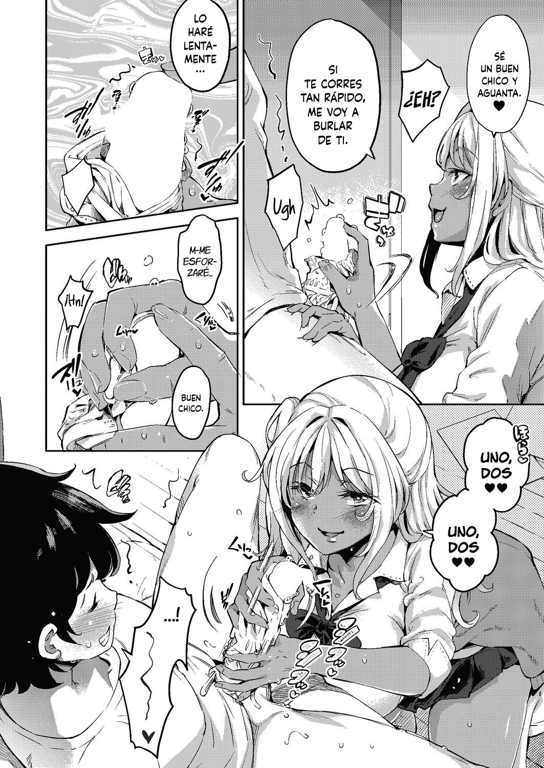 Doutei Ochinchin ni Katenakatta Kuro Gal | La Gal que no pudo vencer a un pene virgen page 8 full