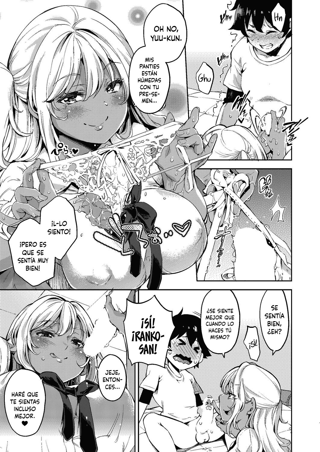 Doutei Ochinchin ni Katenakatta Kuro Gal | La Gal que no pudo vencer a un pene virgen page 9 full