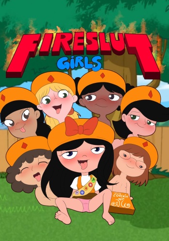 [LawyBunne] FireSlutGirls (Phineas and Ferb)[Spanish][Traducciones JL] cover