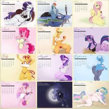 Phyll Anthro Calendar 2020 (My little pony) cover