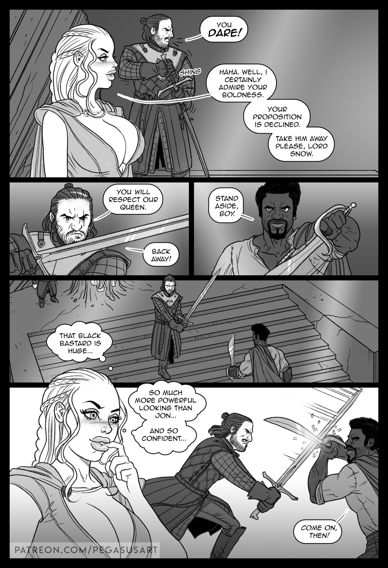 Game of Thrones: BLACKED #1 - Daenerys Dominated page 3 full