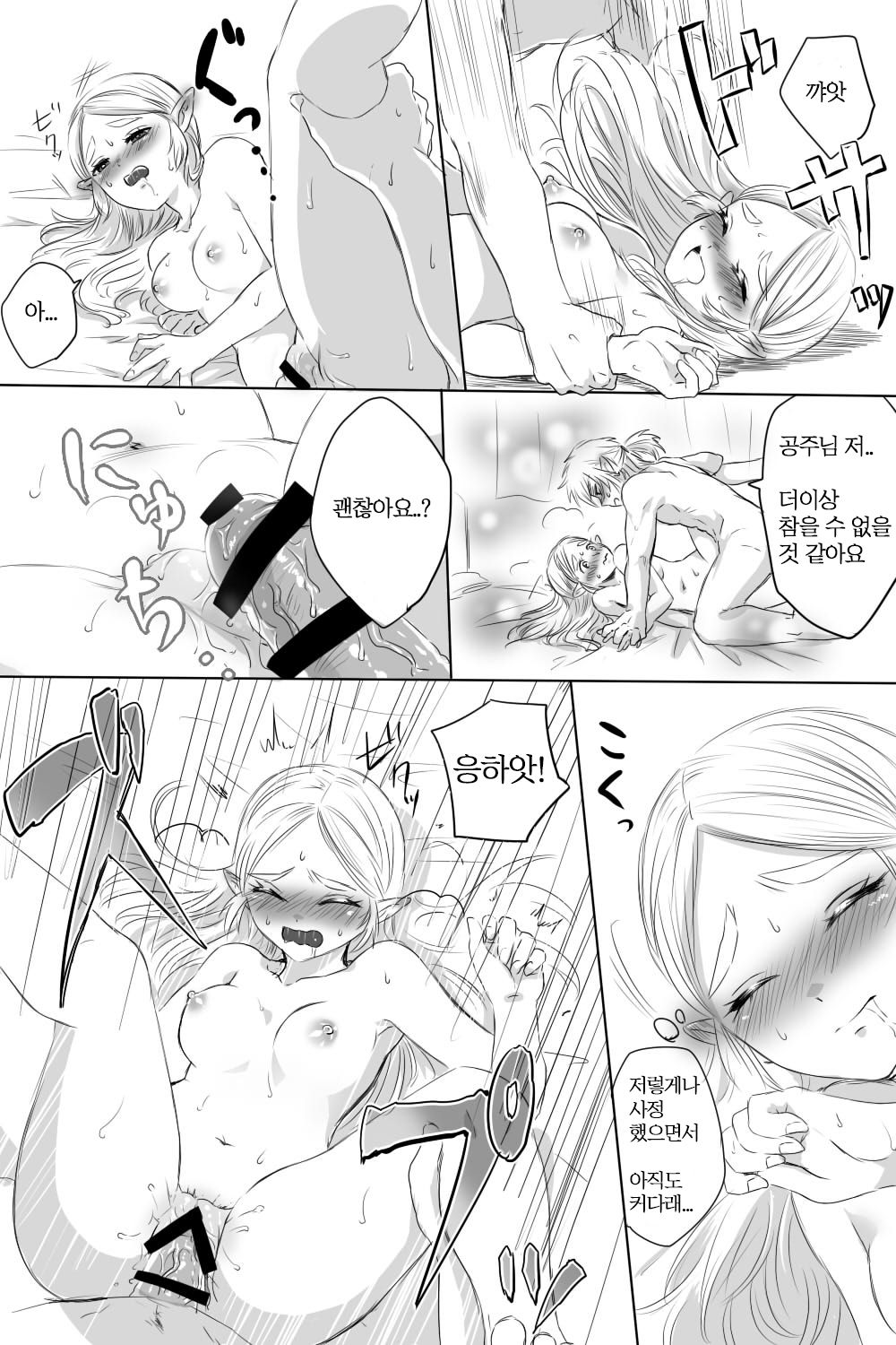 BreaWi no LinZel ga Hitasura Ichaicha Shite Sukebe na Koto Suru Manga | 야숨의 링크젤다가 오직 찐하게 야한 짓을 하는 만화 page 11 full